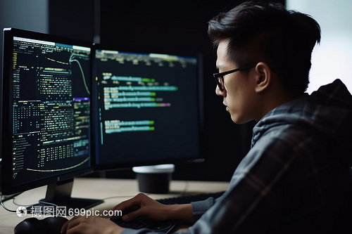 程序員與代碼特寫 計算機網(wǎng)絡技術開發(fā)的視覺敘事
